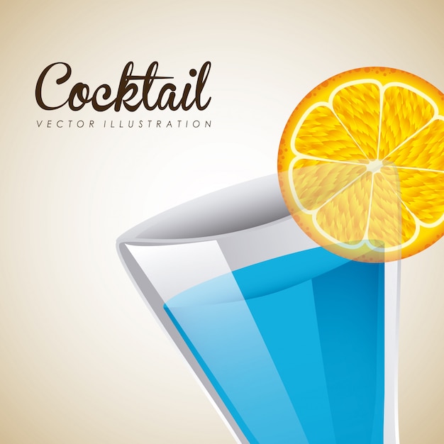 cocktail graphic design  vector illustration