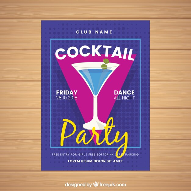 cocktail party brochure