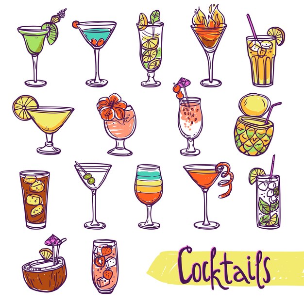 Cocktail Sketch Set