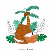 Free vector coconuts