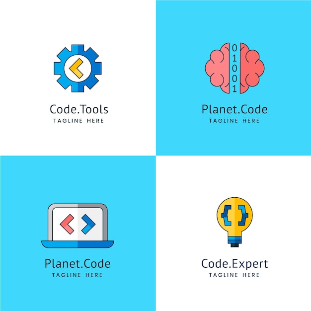 Коллекция логотипов кода
