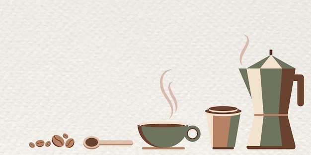 Coffee banner design template