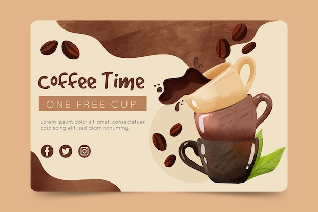 Coffee banner template