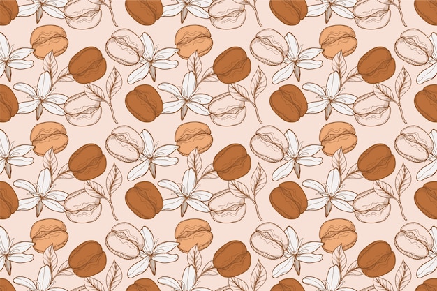 コーヒー豆の絵のパターン