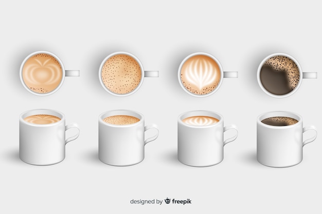 Free vector coffee cup collection