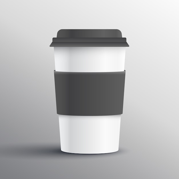 現実的なコーヒーマグテンプレートデザインオブジェクト