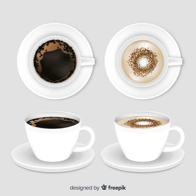 Free vector coffee cups collection