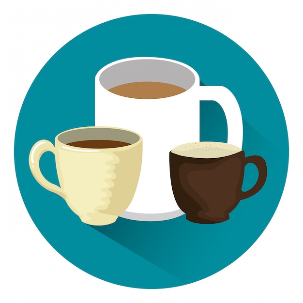 Free vector coffee cups elements