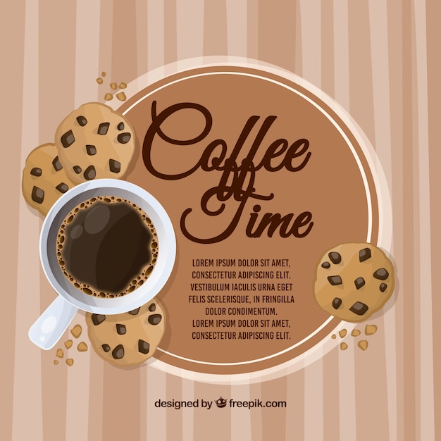 Coffee frame background