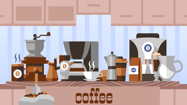 Coffee home concept