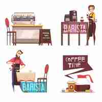 Free vector coffee house