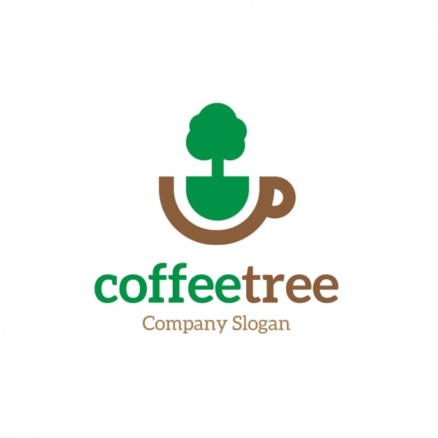 Vettore gratuito modello di caffè logo