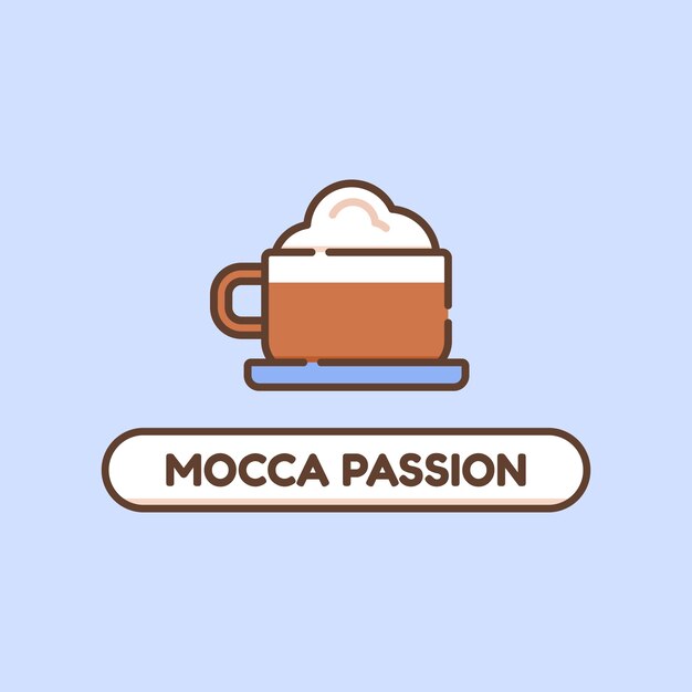 Modello di caffè logo