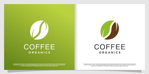 Coffee logo with creative element premium vector part 4