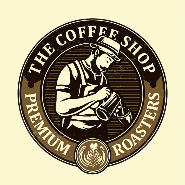 Download Free Coffee Mixers In Coffee Shop Vector Logo Design Premium Vector Use our free logo maker to create a logo and build your brand. Put your logo on business cards, promotional products, or your website for brand visibility.