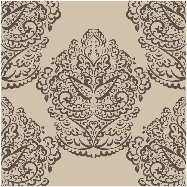 Coffee ornamental pattern background