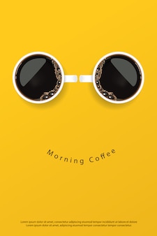 Кофе плакат реклама flayers векторные иллюстрации