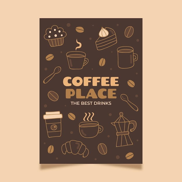 Coffee poster template