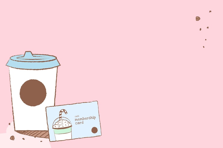 無料Vector コーヒーショップの背景、ピンクの壁紙ベクトル