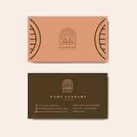 Free vector coffee shop business card template vector