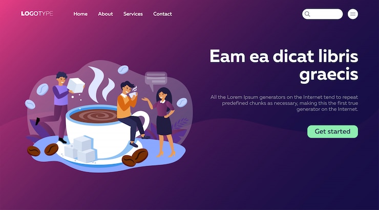 Free Vector coffee shop concept