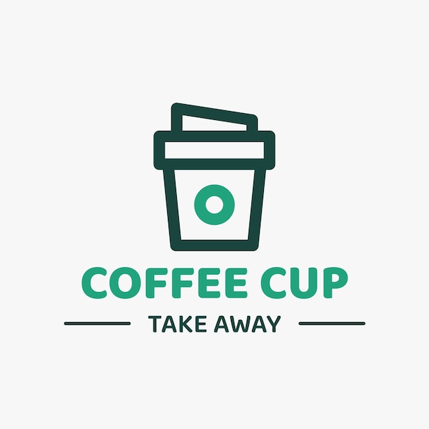 Vettore gratuito coffee shop logo template