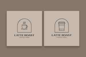 Free vector coffee shop sticker set