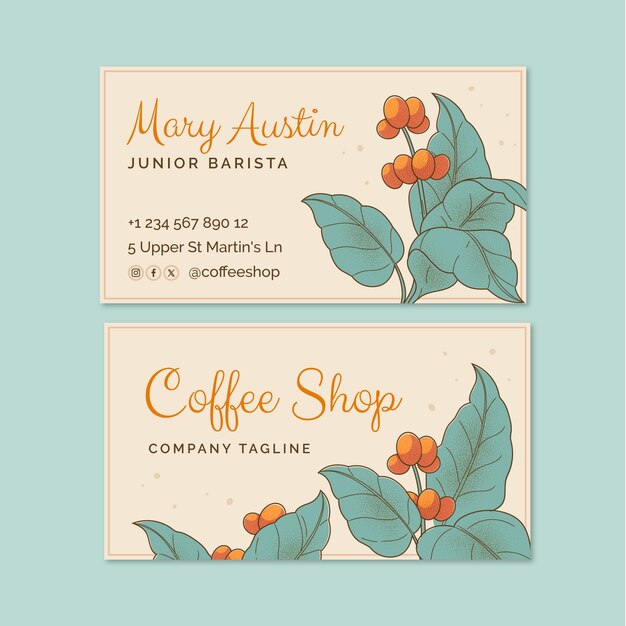 Coffee shop template design