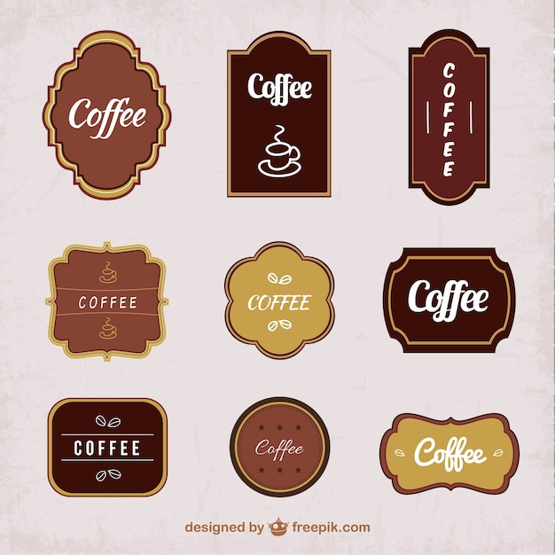 Coffee stickers pack