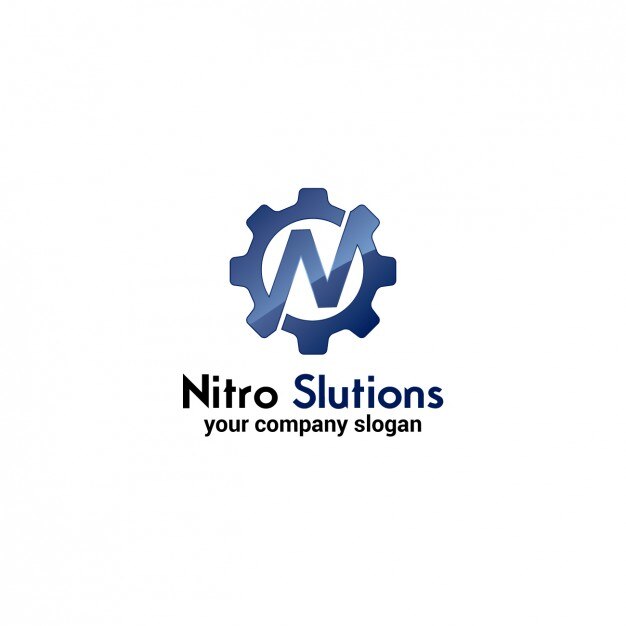 Free Vector cogwheel logo template