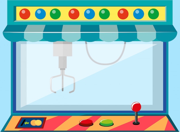 Free vector a coin operated game machine