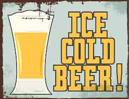 Free vector cold beer background