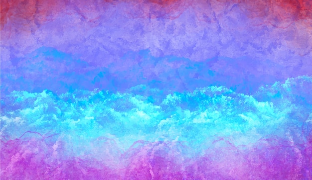 Cold Blue Watercolor Background