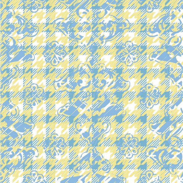 무료 Vector 차가운 색 물떼새 격자 패턴