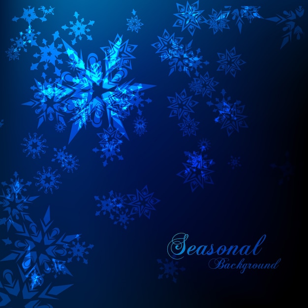 Cold seasonal background