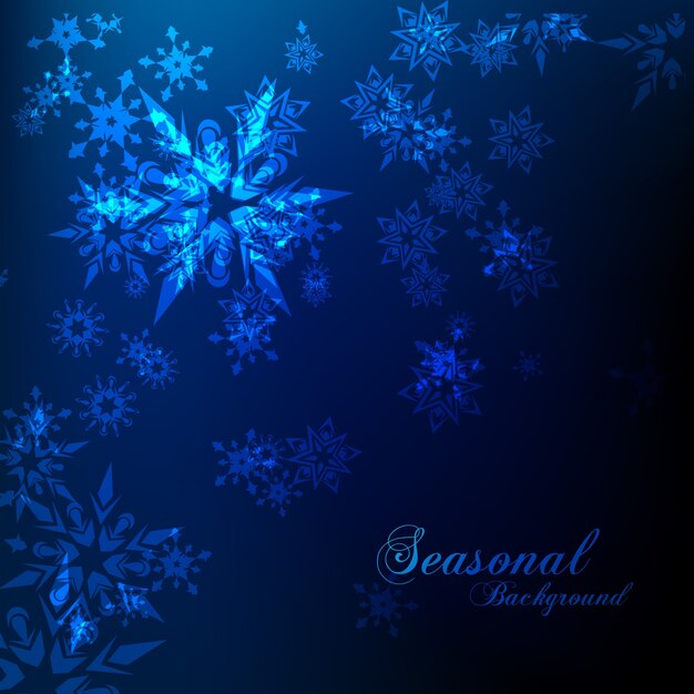 Cold seasonal background