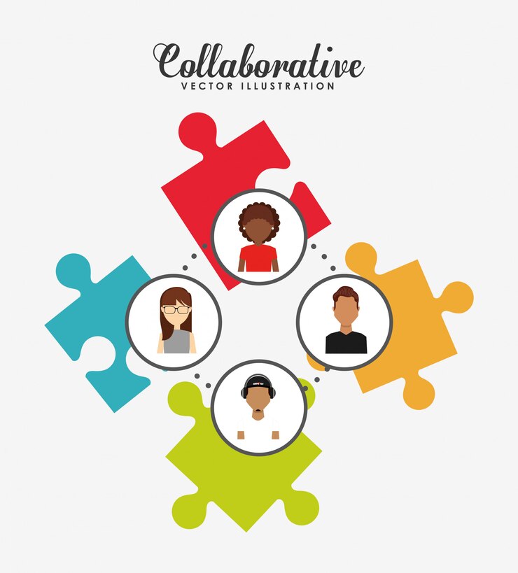 Free Vector collaborative concept illustration