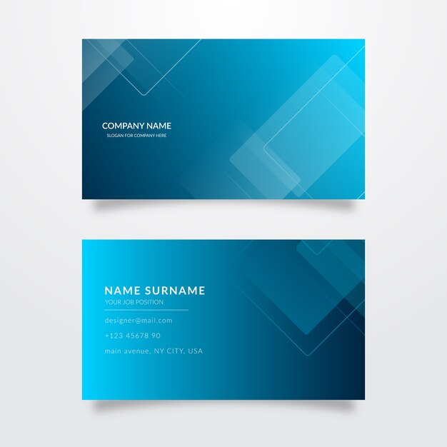 Collection of abstract business cards