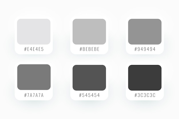 Free vector collection of abstract color palette banner for website