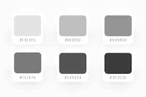 Free vector collection of abstract color palette banner for website
