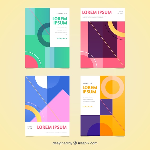 Collection of abstract covers