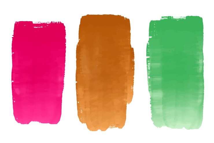 Free Vector collection of abstract grungy texture background in brush stroke style
