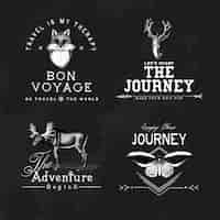 Free vector collection of adventure logo design vectors