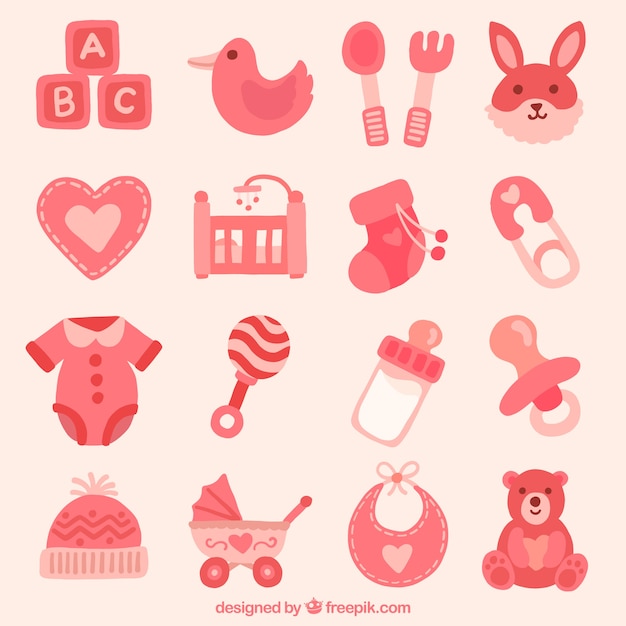 Collection of baby items