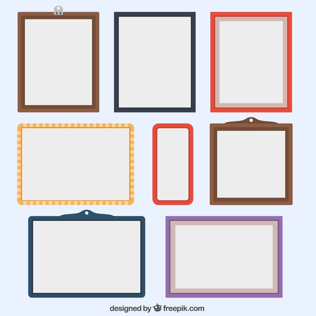 Collection of beautiful decorative frames