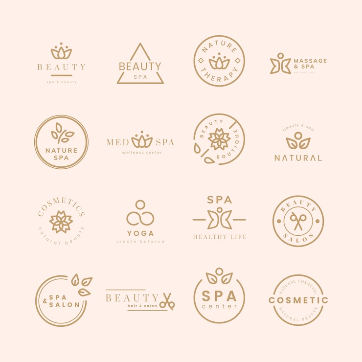 Free Vector collection of beauty and spa logos