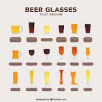 Free vector collection of beers