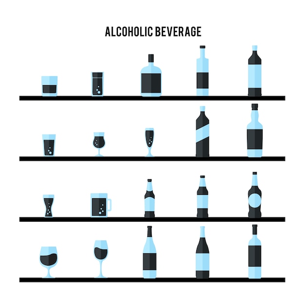 Collection of beverage vectors