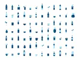 Free vector collection of beverage vectors