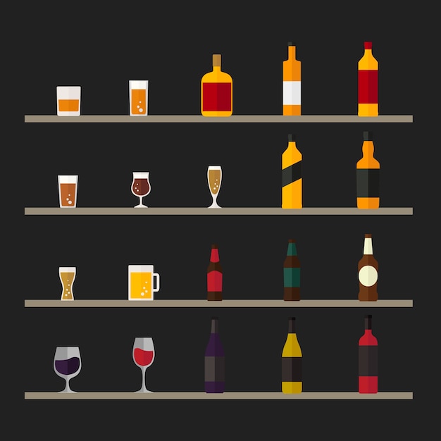 Free vector collection of beverage vectors